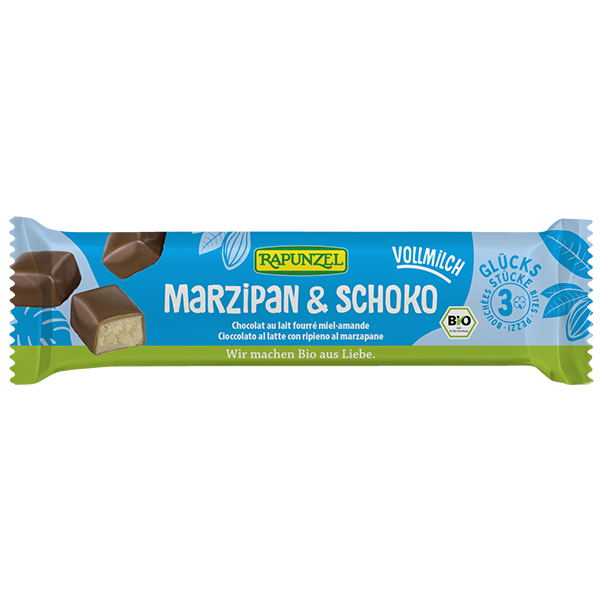 Bites di felicità con marzapane & cioccolato al latte Bites di felicità con marzapane & cioccolato al latte