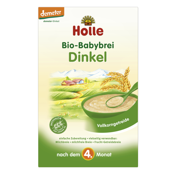 Vollkorngetreidebrei Dinkel 