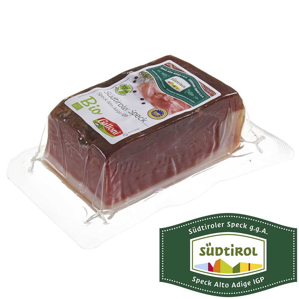 Südtiroler Speck g.g.A. Bio ca. 300g Südtiroler Speck g.g.A. Bio ca. 300g
