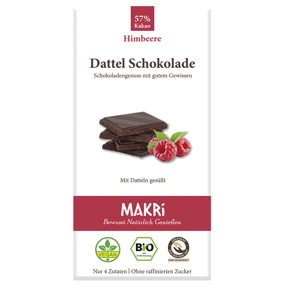 cioccolato ai datteri lamponi 57% cacao cioccolato ai datteri lamponi 57% cacao