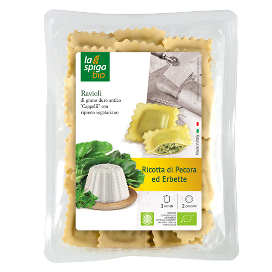 Ravioli con ricotta di pecora ed erbette 