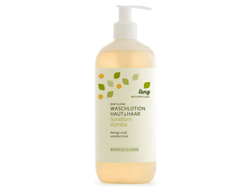 Baby Waschlotion Haut&Haar Sanddorn Kamille  Baby Waschlotion Haut&Haar Sanddorn Kamille