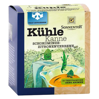 Kühle Kanne Schokominze Zitronenverbene 16 Beutel