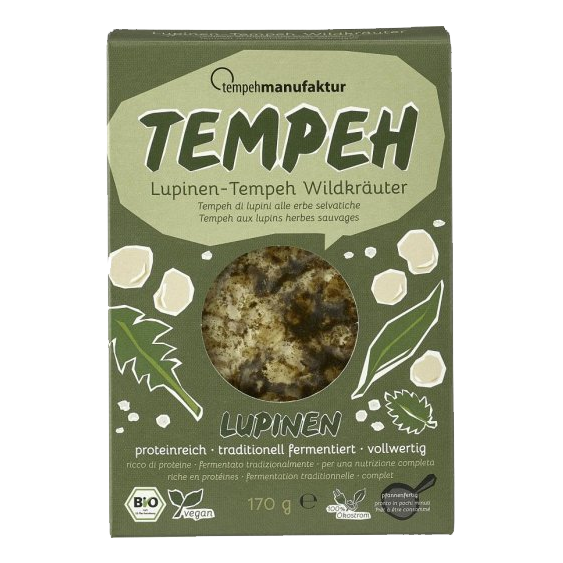 Lupinen Tempeh Wildkräuter  Lupinen Tempeh Wildkräuter
