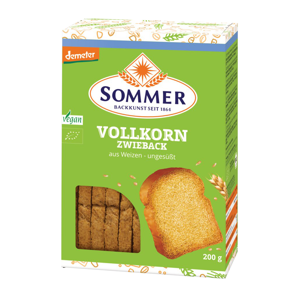 Zwieback Vollkorn Weizen Zwieback Vollkorn Weizen