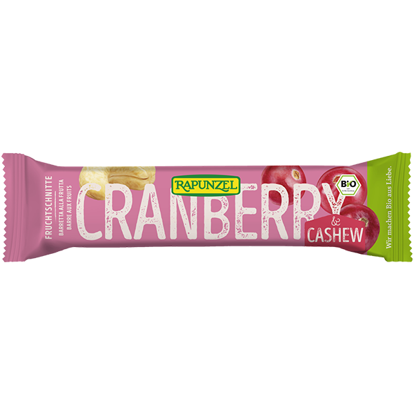 barretta alla frutta con cranberry-cashew 