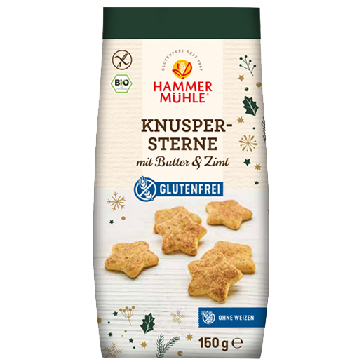 Stelle con burro e cannella senza glutine 