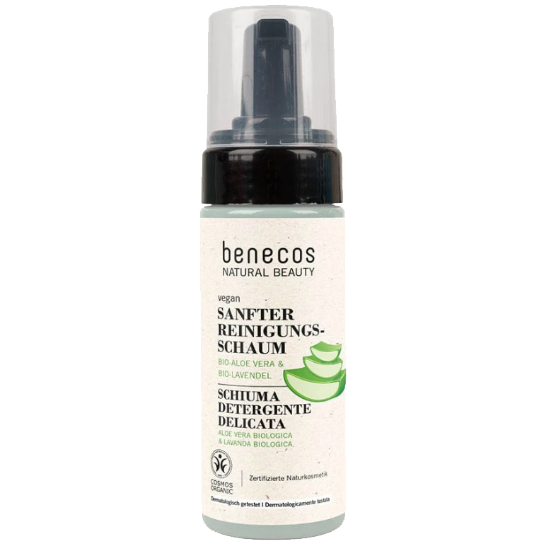 Schiuma detergente all'aloe vera e lavanda 