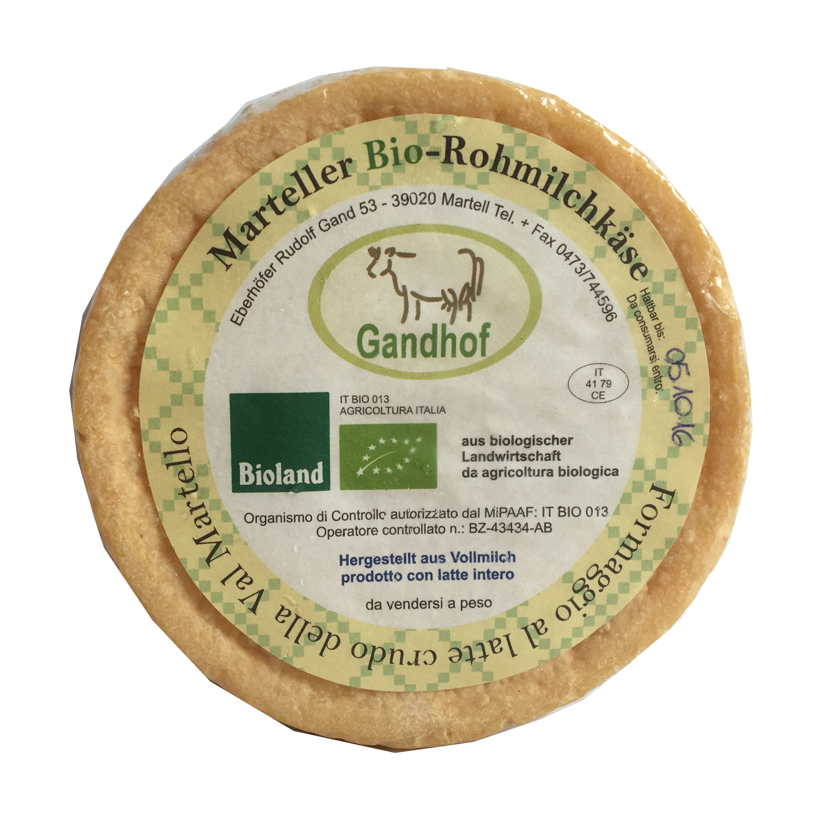 formaggio al latte crudo(ca.350g