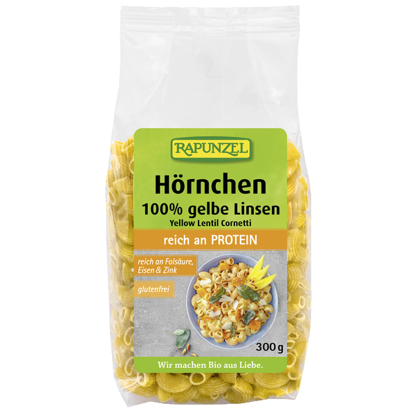 Gelbe Linsen Hörnchen 