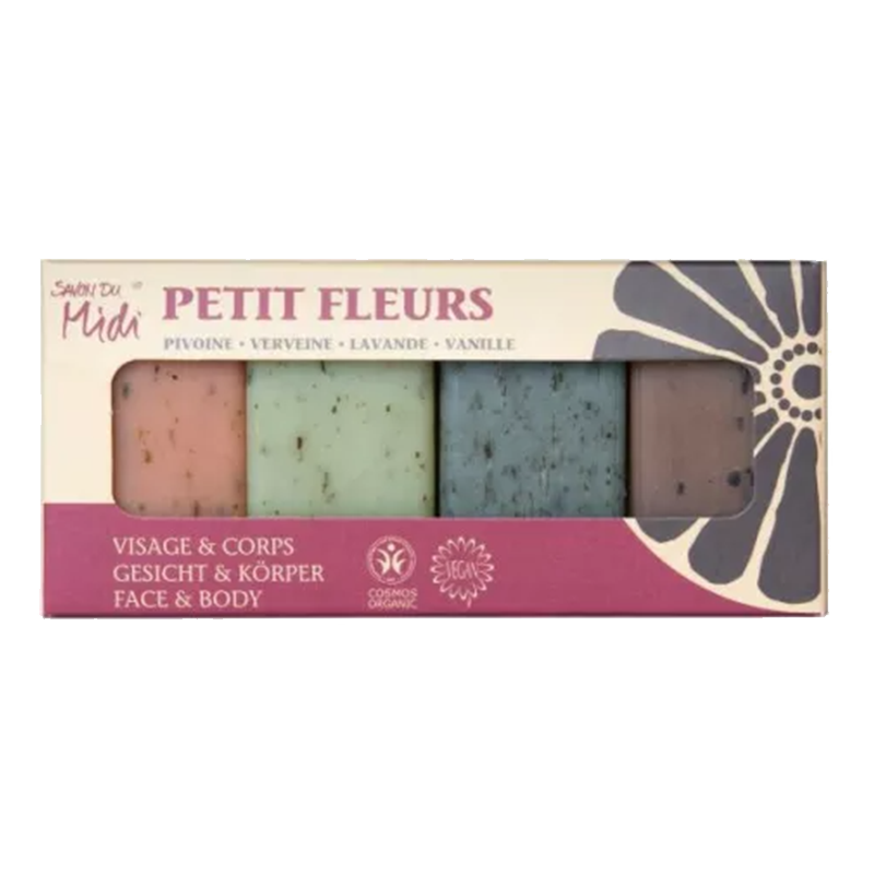 Petit Fleurs Mini - set di saponi floreali 