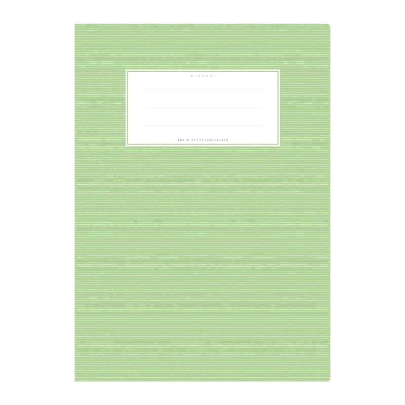 Minouki Schulheftumschläge A4 Uni hellgrün