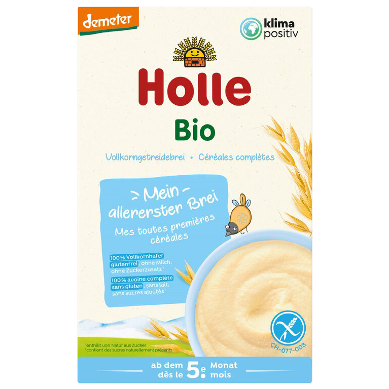 Vollkorngetreidebrei Hafer 