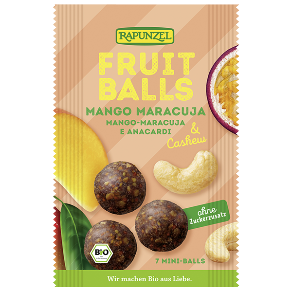 Fruit Balls Mango-Maracuja & Cashew Fruit Balls Mango-Maracuja & Cashew