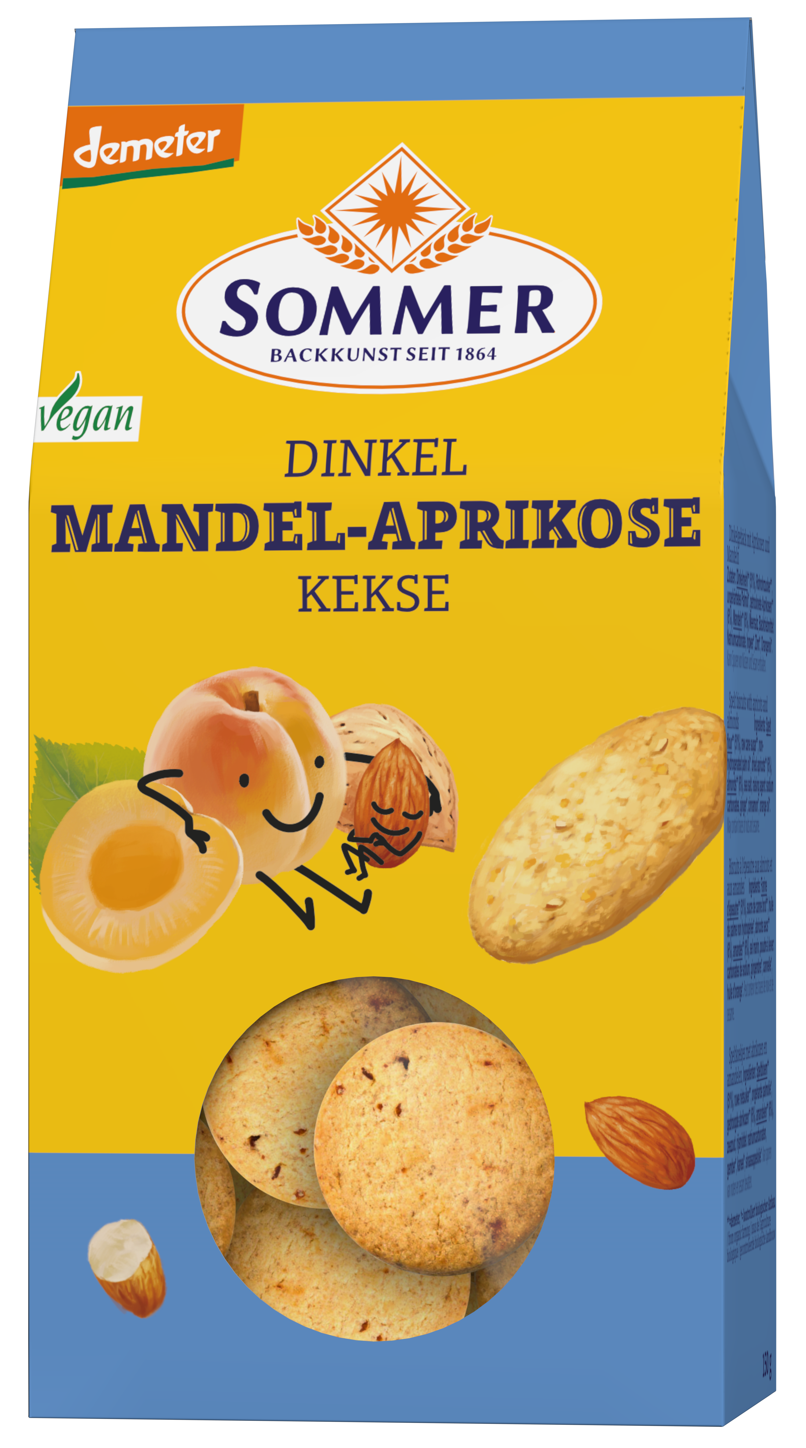 Dinkel Mandel Aprikosen Kekse 
