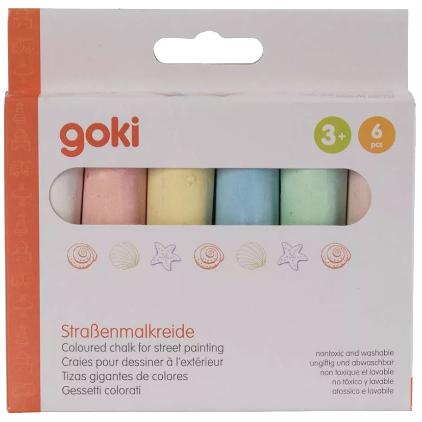 MEMO Straßenmalkreiden 6 Farben