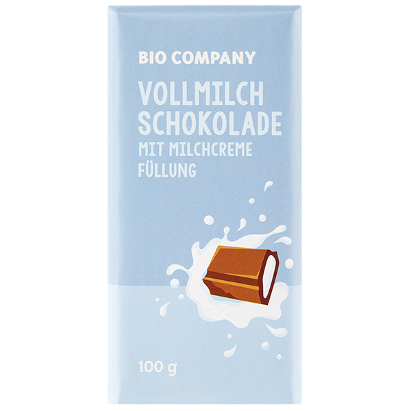 Vollmilchschokolade mit Milchcremefüllung Bio Company
