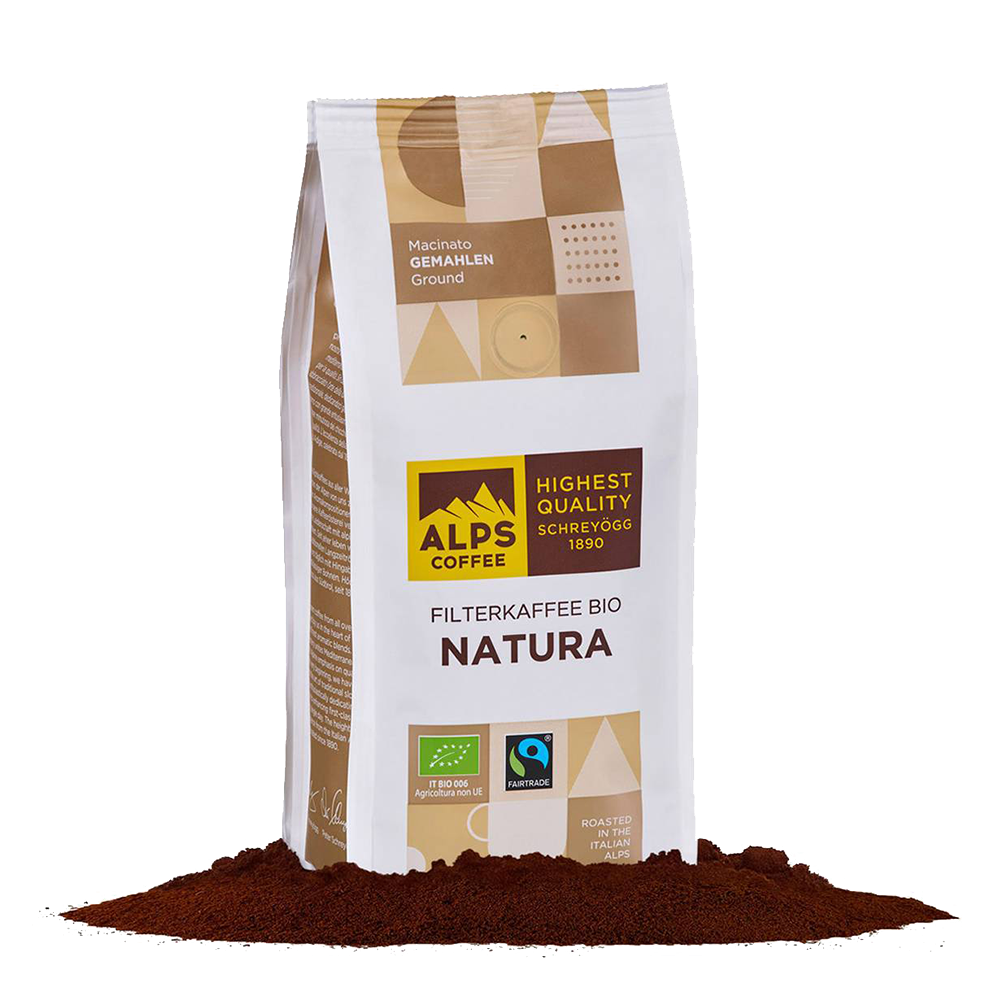 Alps Coffee Filterkaffee Bio Natura gemahlen 