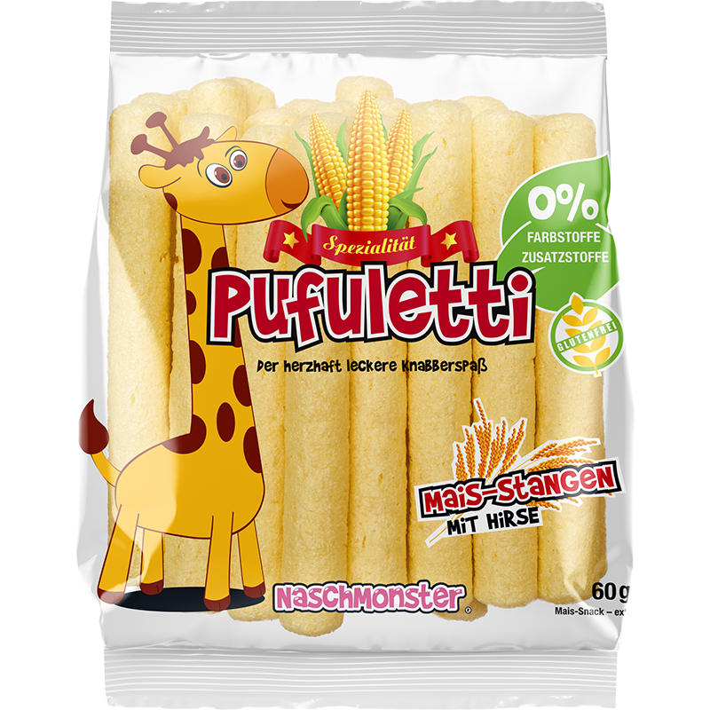 Maisstangen mit Hirse Pufuletti 