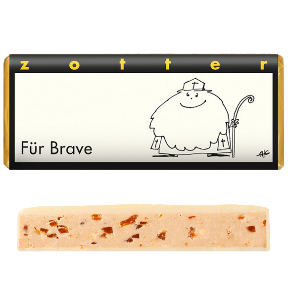 Für Brave cioccolato bianco con crisp al miele 
