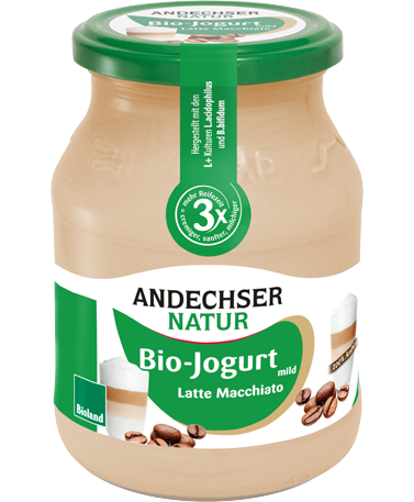 Joghurt Latte Macchiato im Glas 