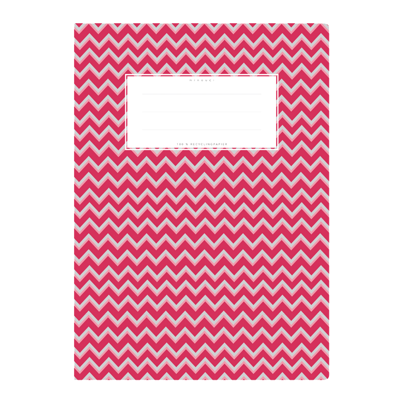 Minouki Schulheftumschläge A4 Gemustert Rot