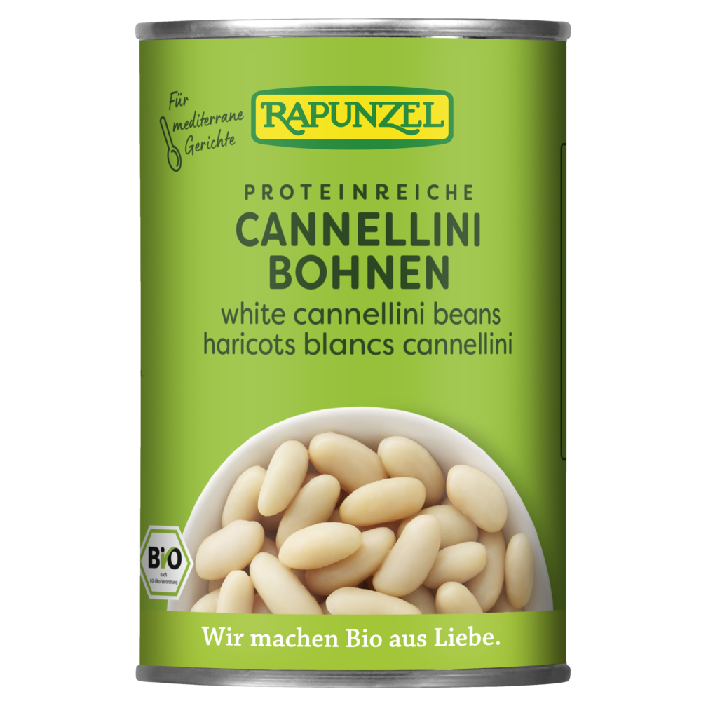 Weiße Cannellini Bohnen in der Dose 