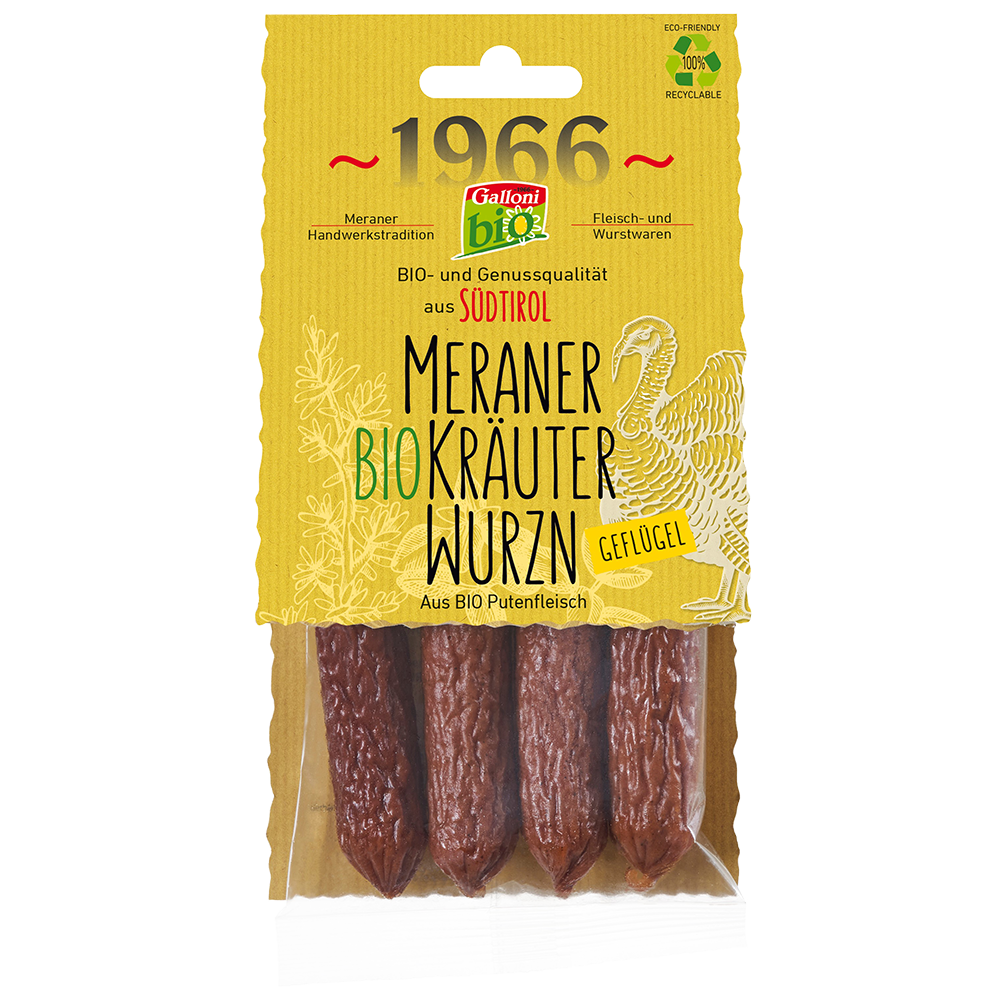 Kaminwurzen Geflügel 4 Stück - 100g