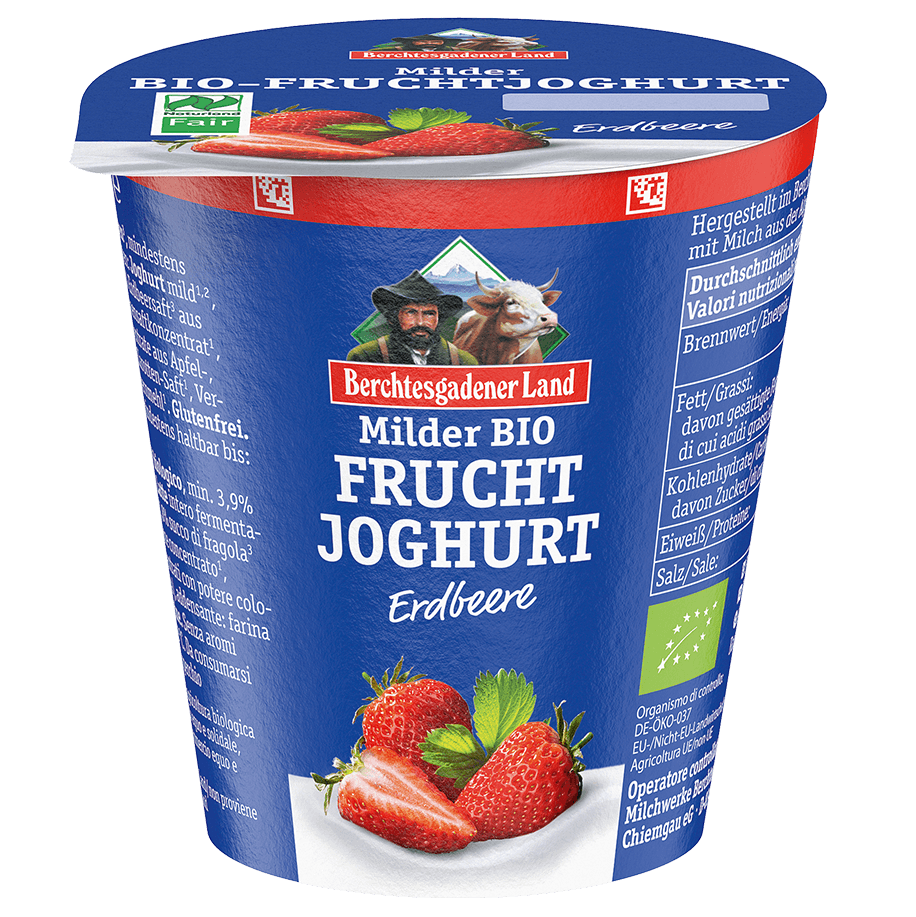 Frucht Joghurt Erdbeere 