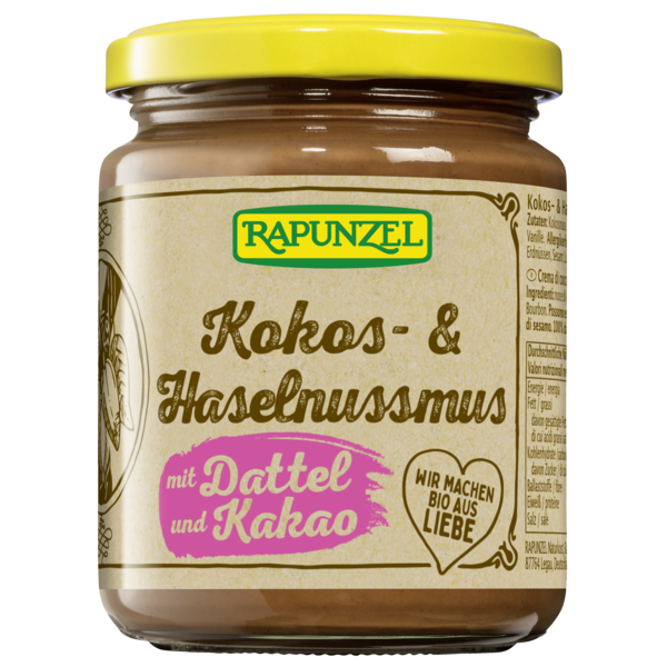 crema di nocciola con cocco, cacao e datteri crema di nocciola con cocco, cacao e datteri