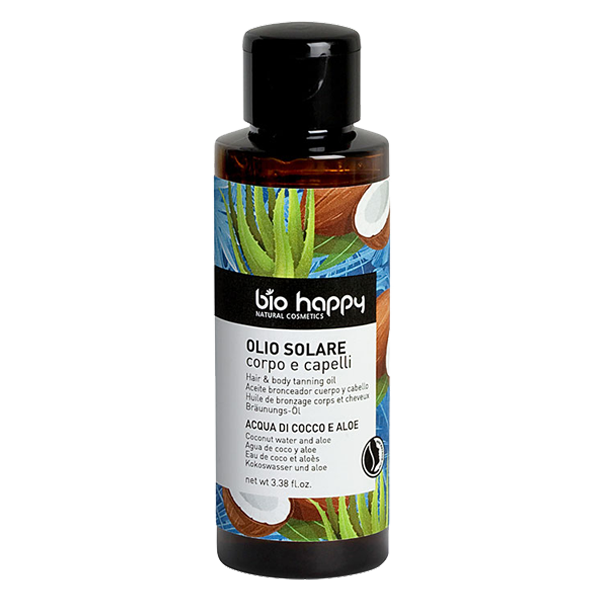 Bio Happy olio solare corpo e capelli cocco&aloe Bio Happy olio solare corpo e capelli cocco&aloe