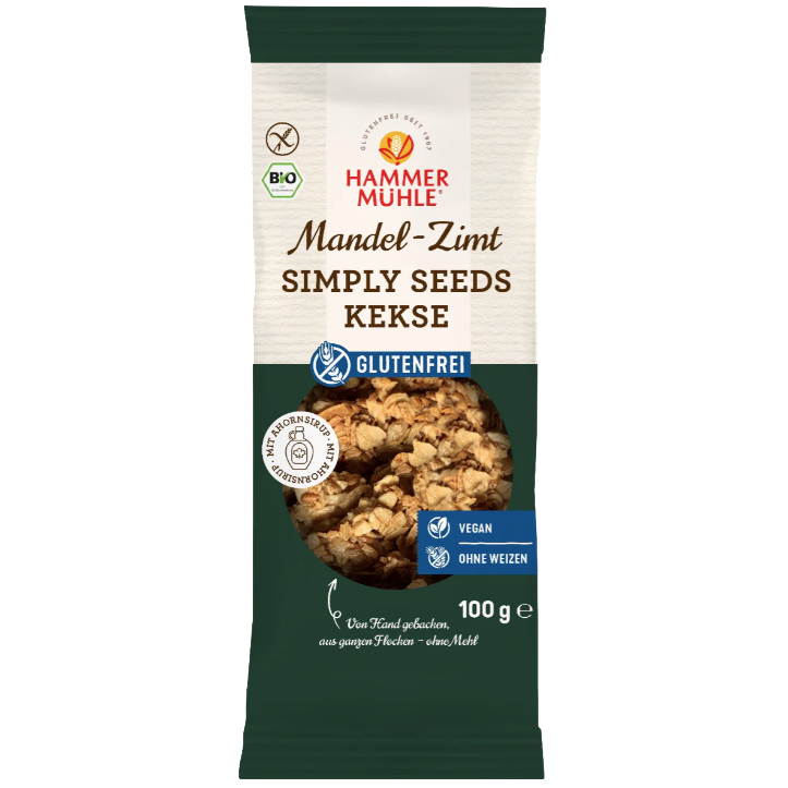 Simply Seeds Kekse Mandel-Zimt glutenfrei 