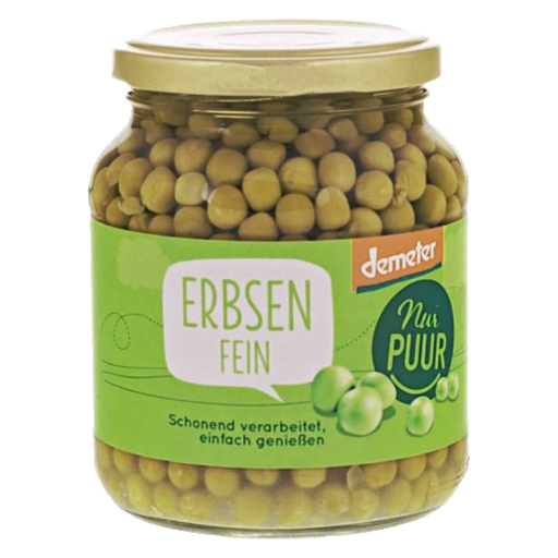 Erbsen im Glas 