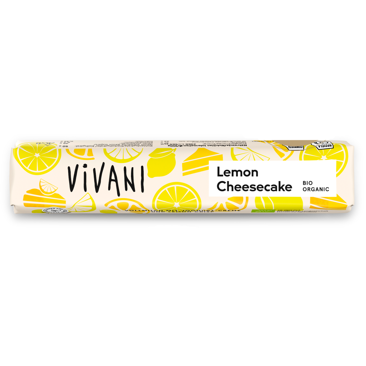 Lemon Cheesecake Schokoriegel Vivani Lemon Cheesecake Schokoriegel Vivani
