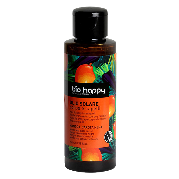 Bio Happy olio solare corpo e capelli mango e carota Bio Happy olio solare corpo e capelli mango e carota