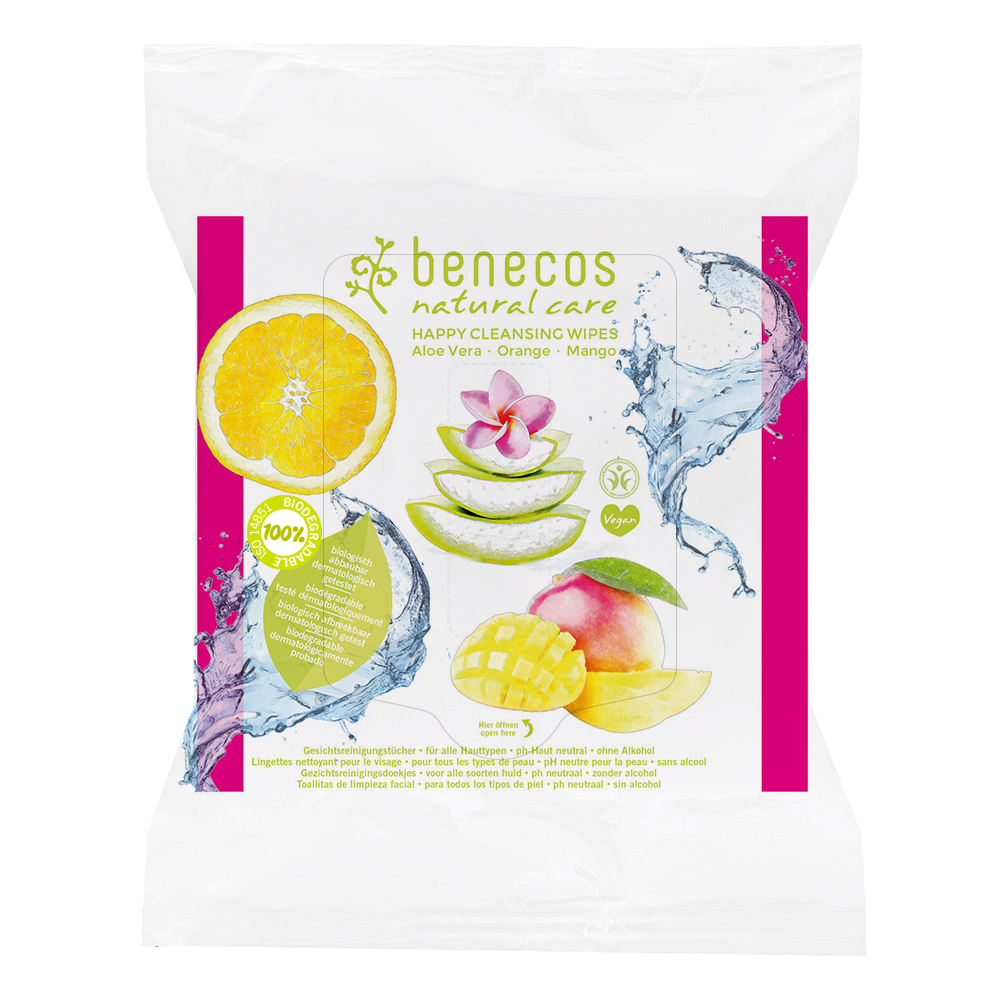 Gesichtsreinigungstücher Aloe Vera Orange Mango 25Stk Gesichtsreinigungstücher Aloe Vera Orange Mango 25Stk