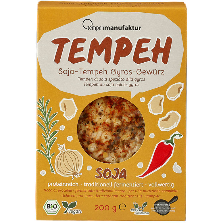 VEG tempeh di soia con spezie Gyros 