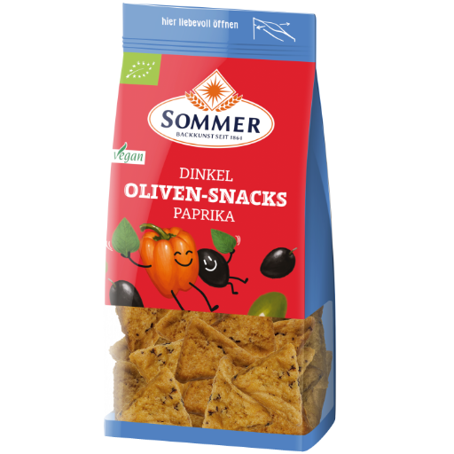 Dinkel Oliven Snacks mit Paprika Dinkel Oliven Snacks mit Paprika