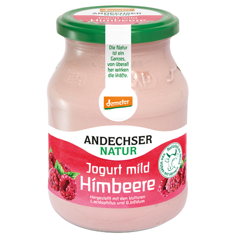 Joghurt Himbeere im Glas 