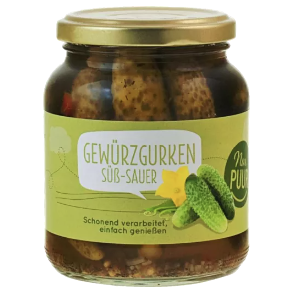 Gewürzgurken im Glas Nur Puur 