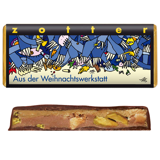 Aus der Weihnachtswerkstatt cioc. al latte con nougat 