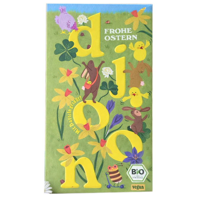 Cioccolato ai datteri Buona Pasqua 