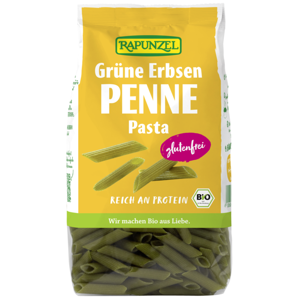 Grüne Erbsen Penne 