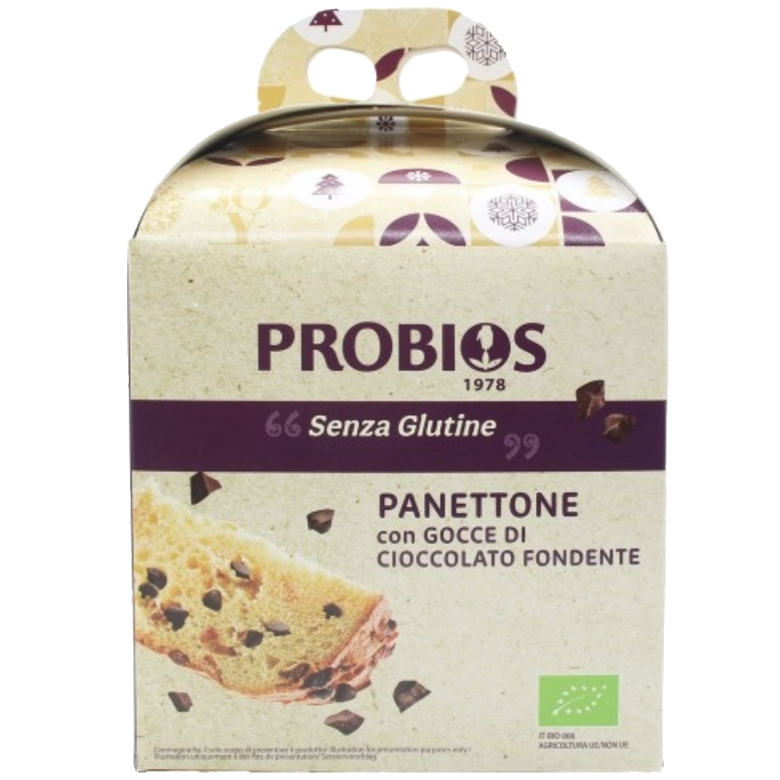 Panettone senza glutine con cioccolato 