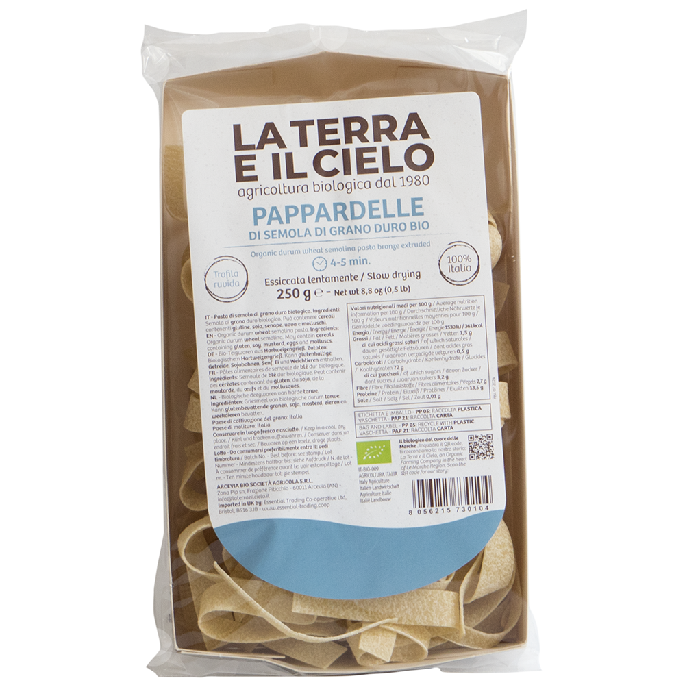 Pappardelle aus Hartweizengrieß 