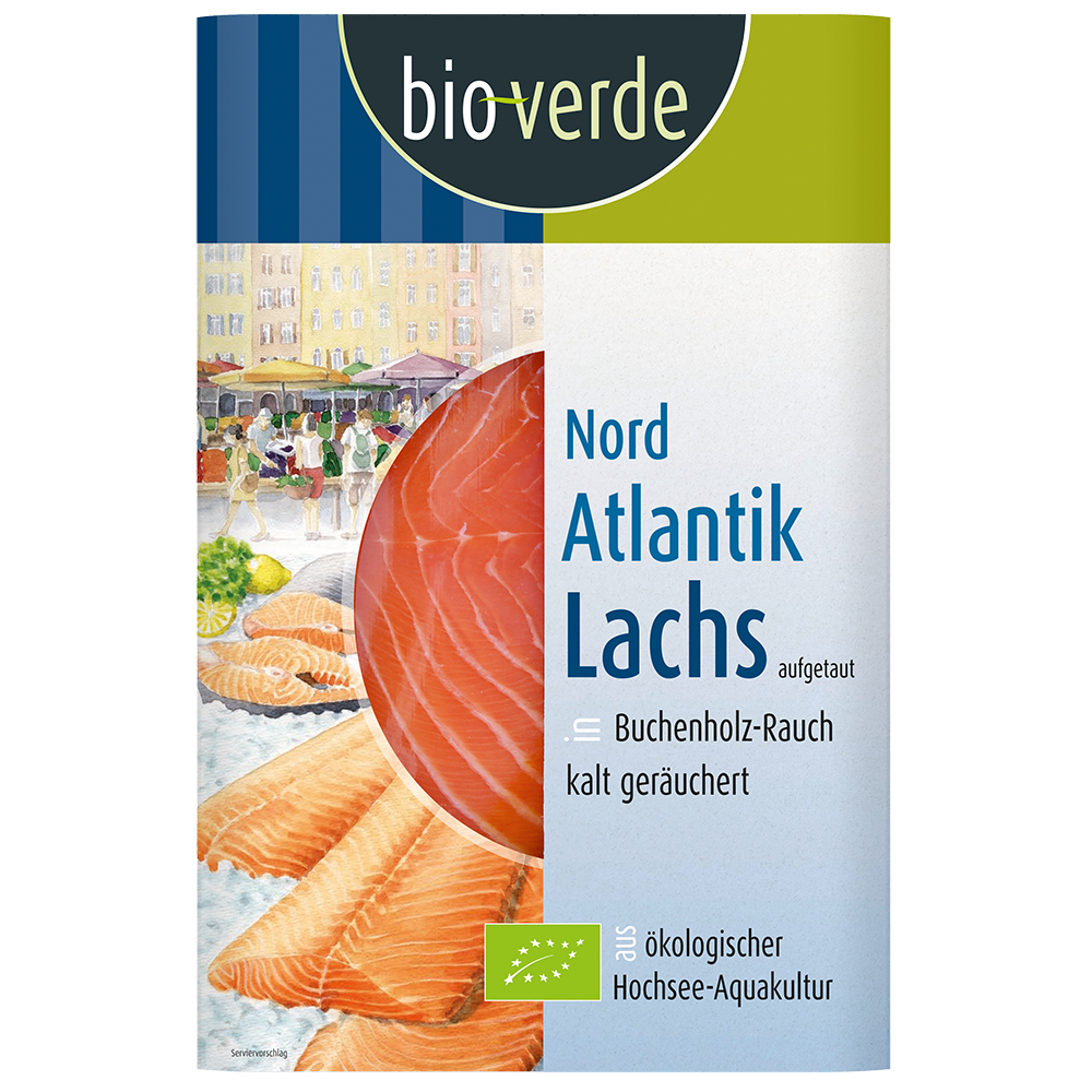 Nord Atlantik Lachs geräuchert 