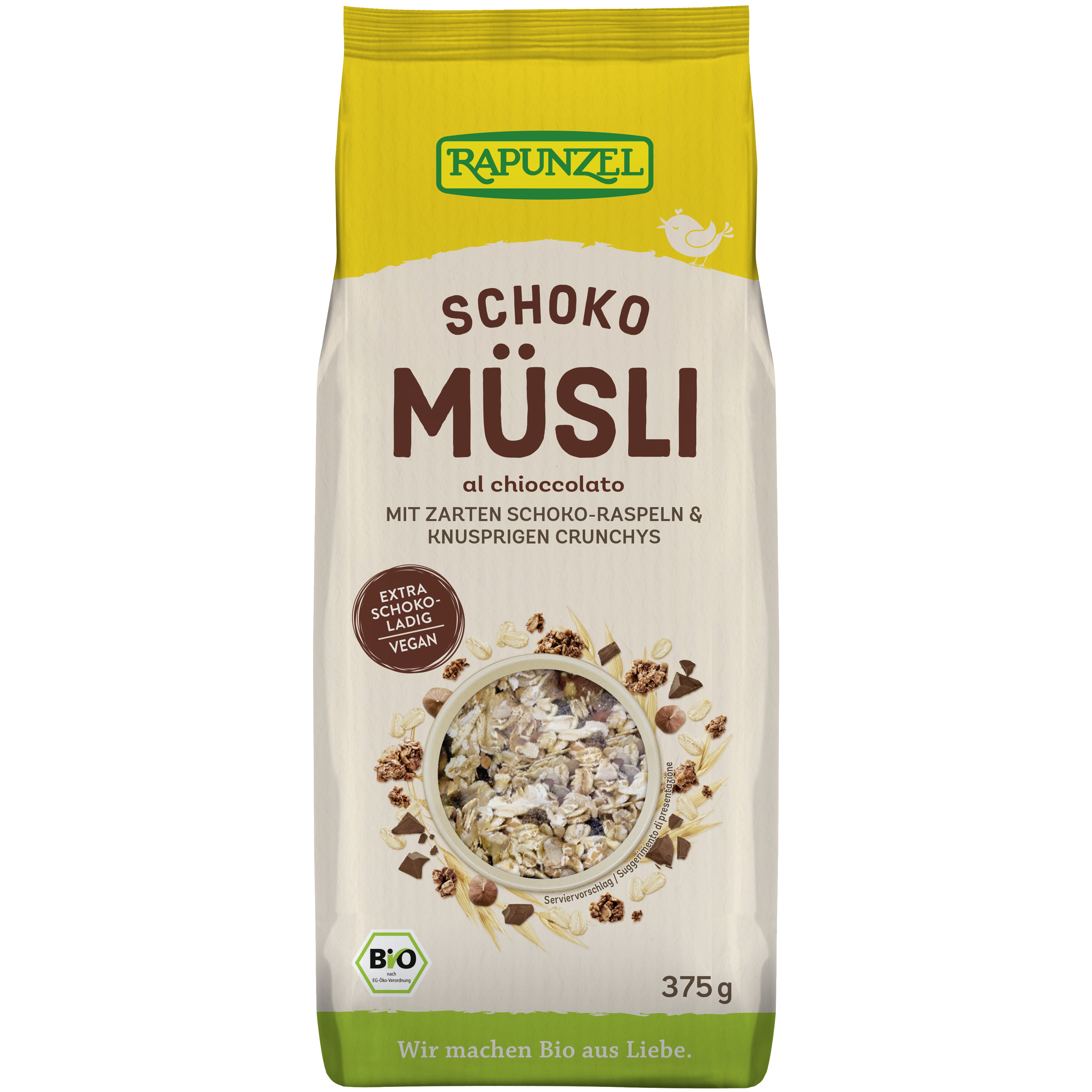 Schoko Müsli vegan mit Amaranth und Crunchys Schoko Müsli vegan mit Amaranth und Crunchys