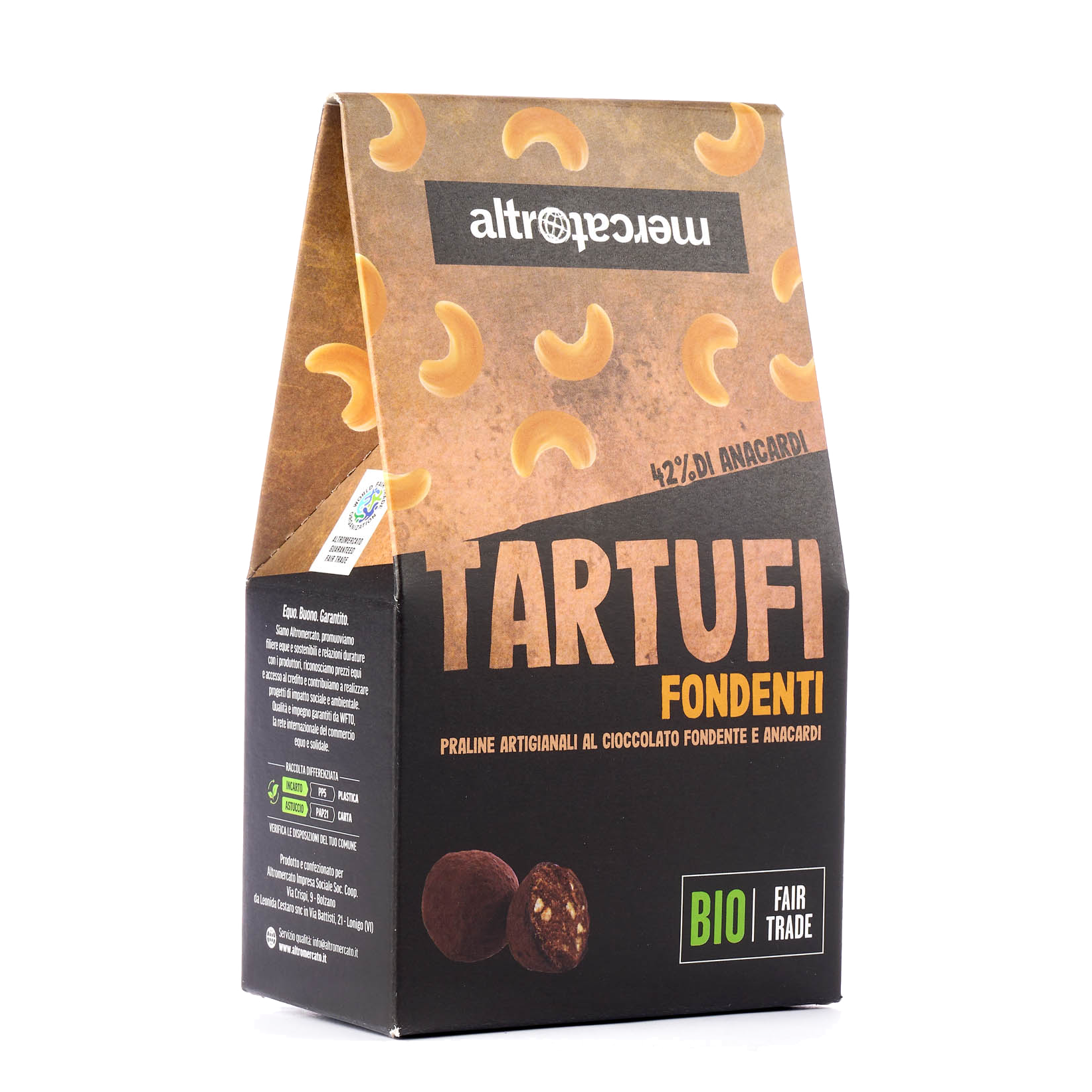Tartufi zartbitter mit Cashew 