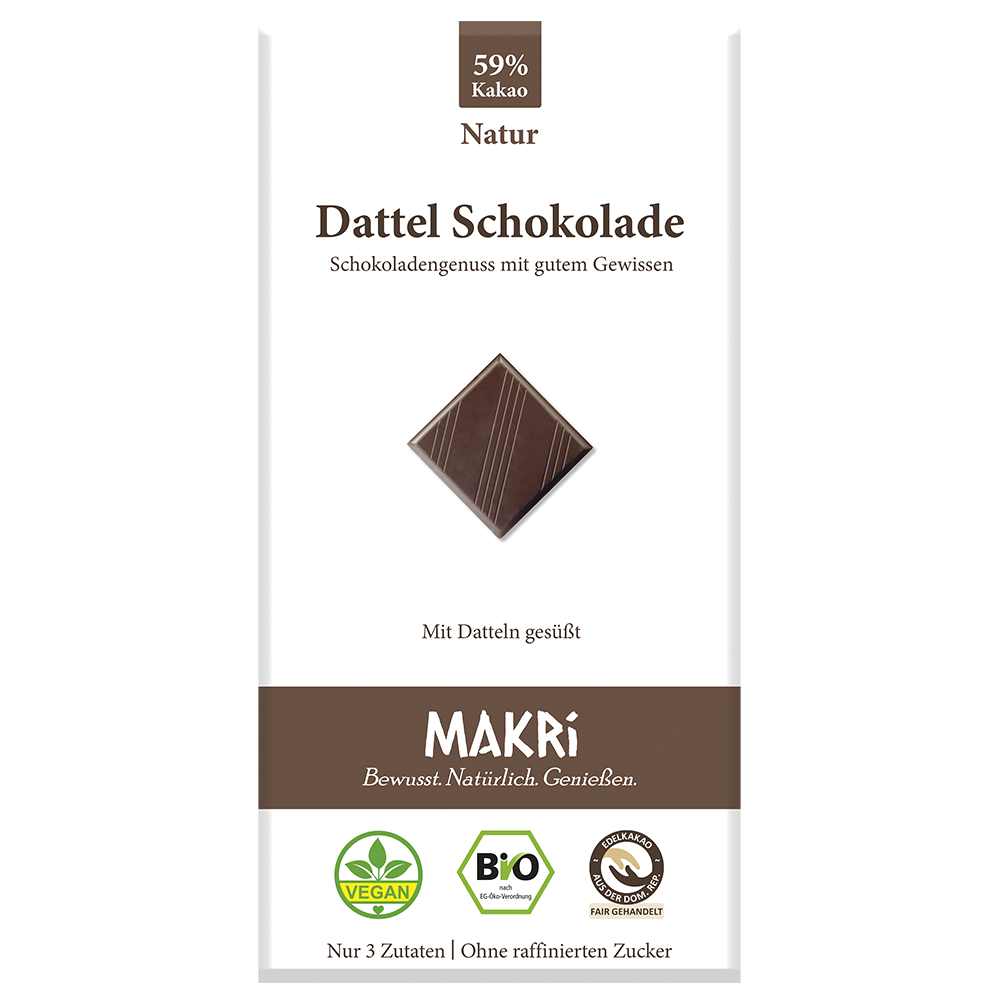 cioccolato ai datteri naturale 59% cacao cioccolato ai datteri naturale 59% cacao