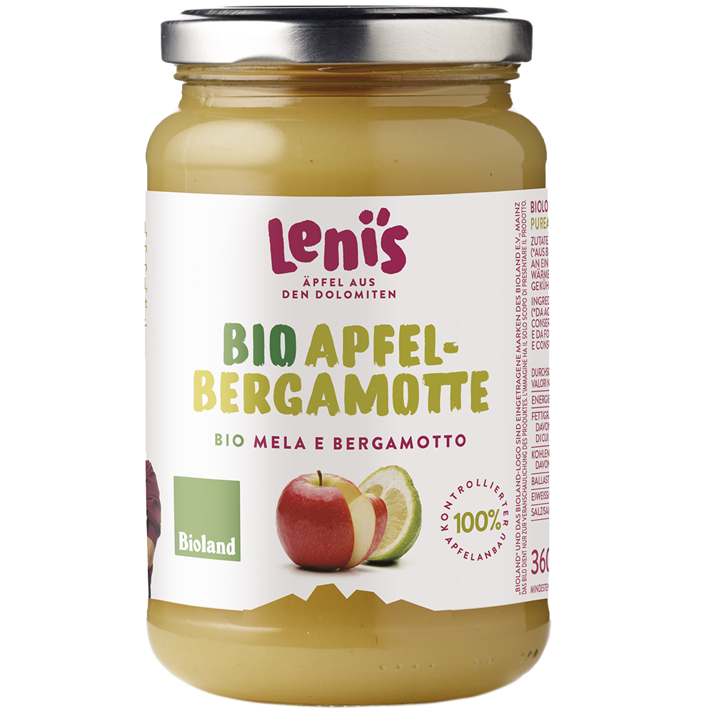 purea mela e bergamotto Lenis 